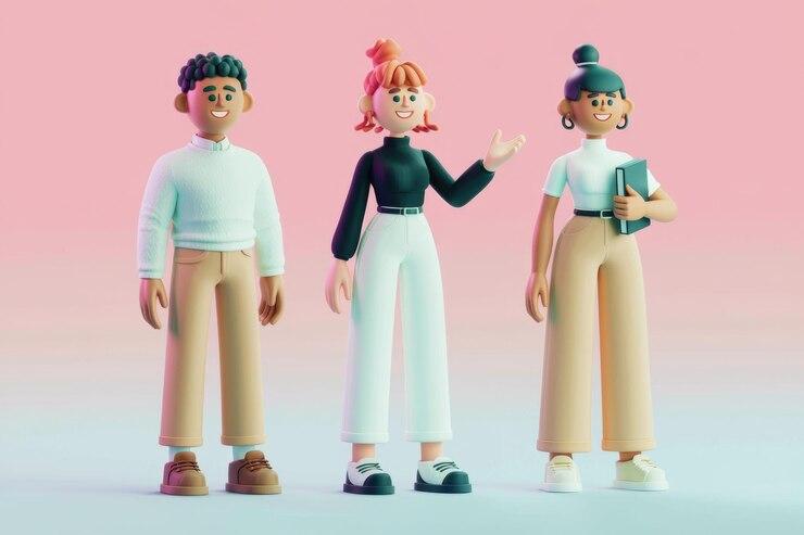 bonecos 3D
